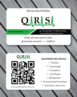 Visitenkarten-Design von Sbss für Quality Repair Services, LLC | Design: #1087157