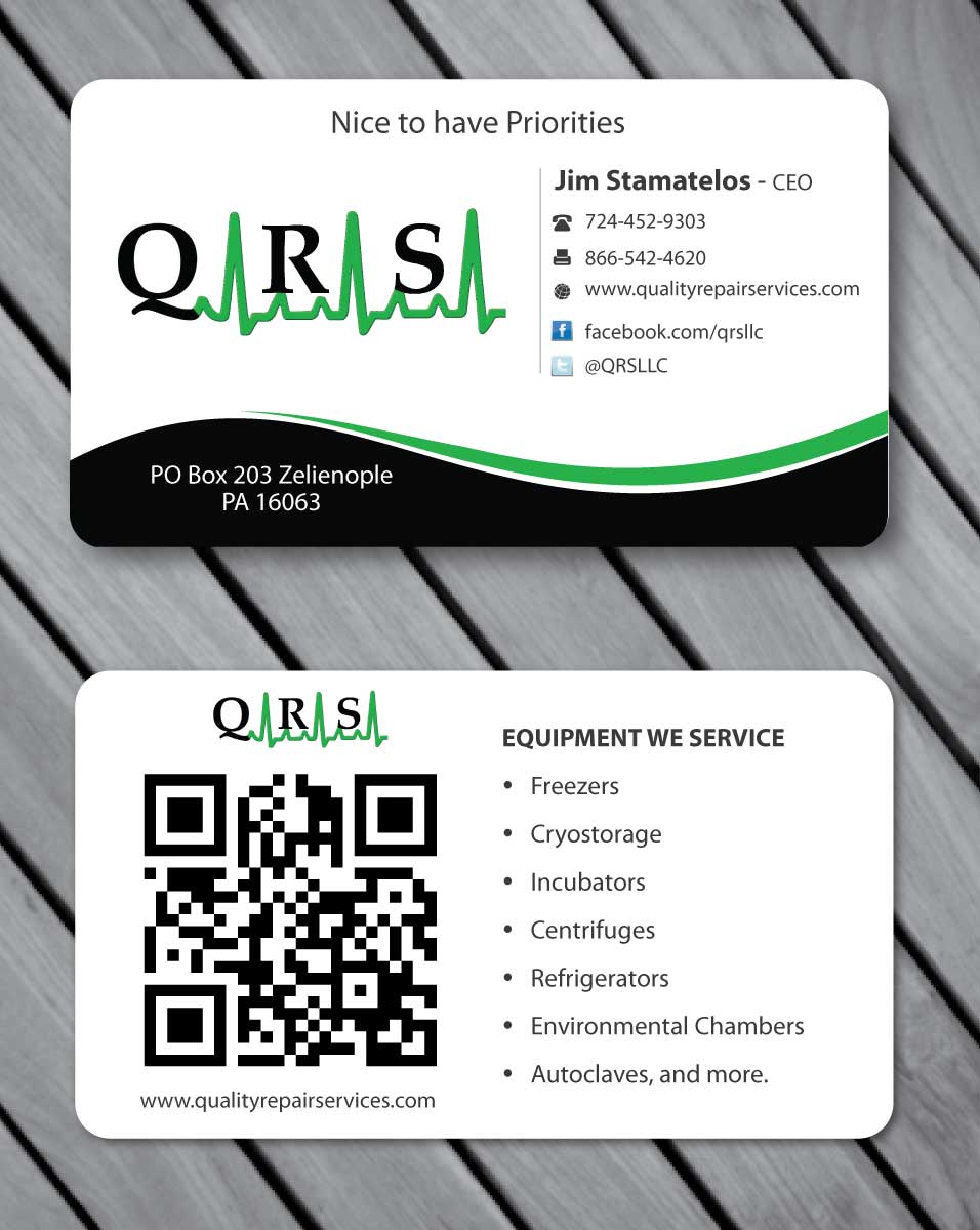 Diseño de Tarjeta de Presentación por Sbss para Quality Repair Services, LLC | Diseño #1087159