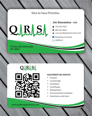 Visitenkarten-Design von Sbss für Quality Repair Services, LLC | Design: #1087163