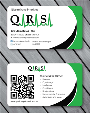 Visitenkarten-Design von Sbss für Quality Repair Services, LLC | Design: #1087164