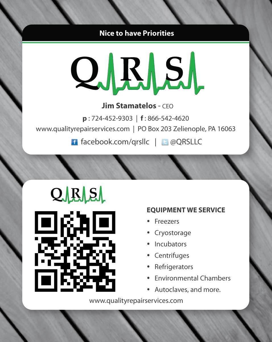 Diseño de Tarjeta de Presentación por Sbss para Quality Repair Services, LLC | Diseño #1087166