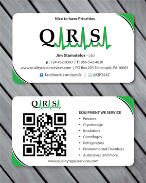 Visitenkarten-Design von Sbss für Quality Repair Services, LLC | Design: #1087168