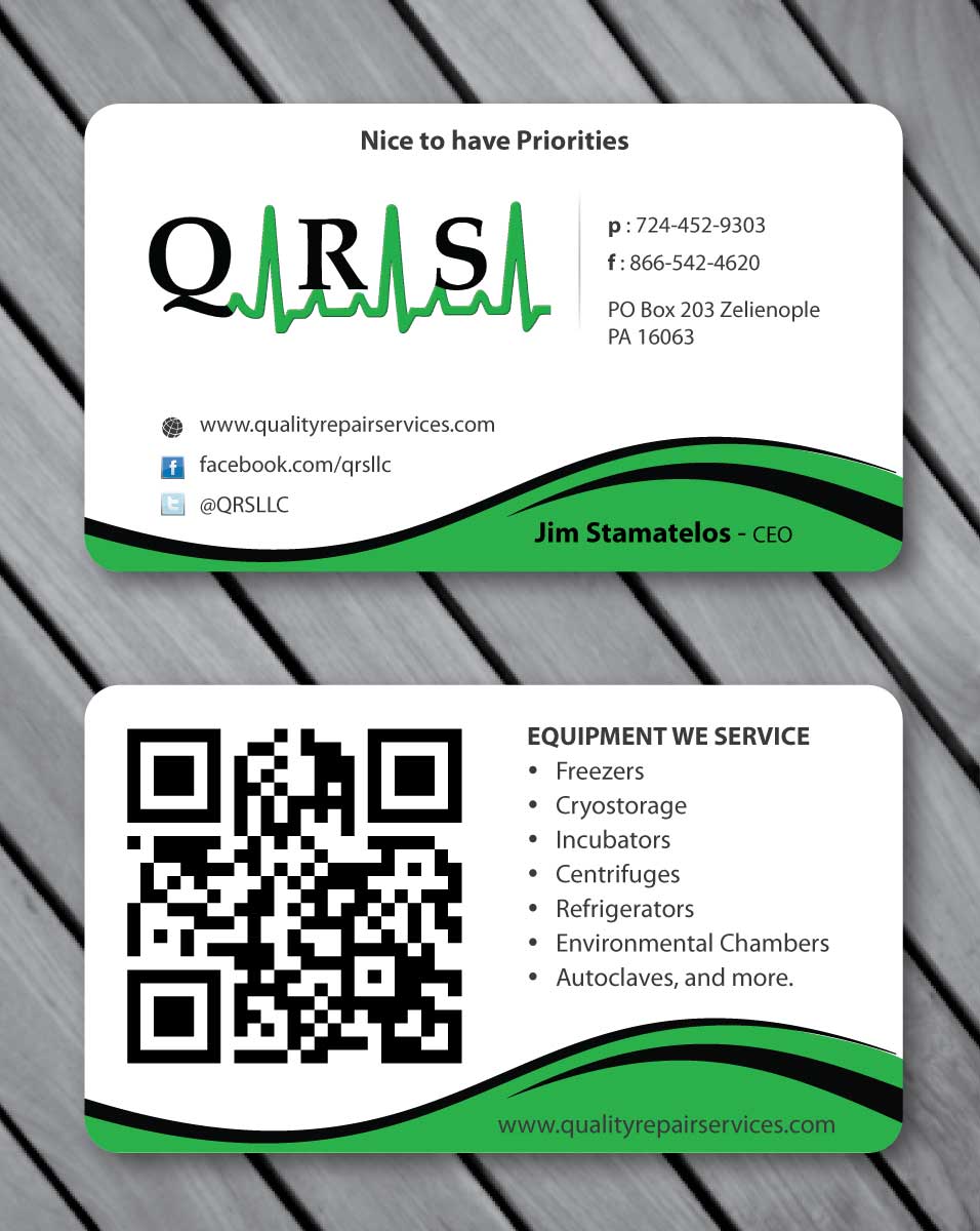 Business Card Design by Sbss for Quality Repair Services, LLC | Design #1087170