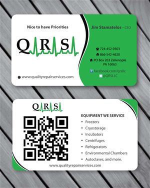 Business Card Design by Sbss for Quality Repair Services, LLC | Design: #1087171