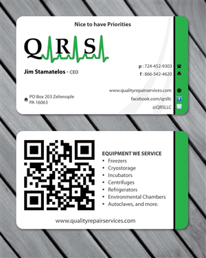 Business Card Design by Sbss for Quality Repair Services, LLC | Design: #1087174