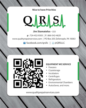Business Card Design by Sbss for Quality Repair Services, LLC | Design: #1087176