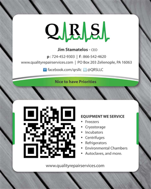Business Card Design by Sbss for Quality Repair Services, LLC | Design: #1087178