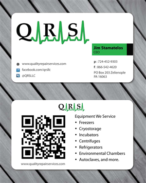 Business Card Design by Sbss for Quality Repair Services, LLC | Design: #1088529