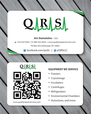 Business Card Design by Sbss for Quality Repair Services, LLC | Design: #1088544