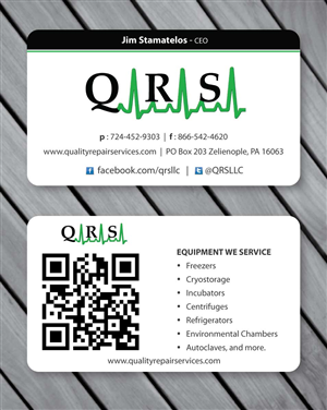 Visitenkarten-Design von Sbss für Quality Repair Services, LLC | Design: #1088554