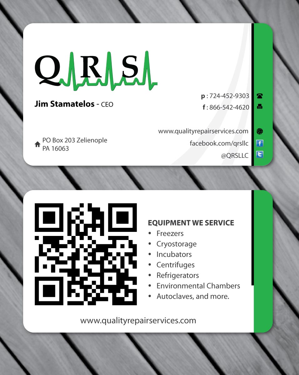 Business Card Design by Sbss for Quality Repair Services, LLC | Design #1088559