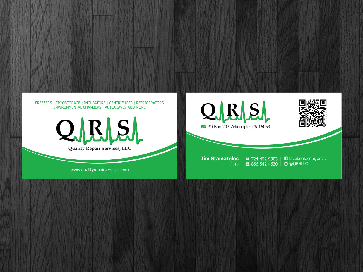 Business Card Design by Atvento Graphics for Quality Repair Services, LLC | Design #1102547