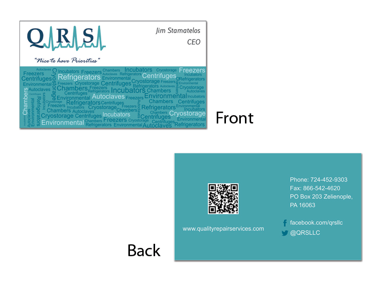 Business Card Design by Vaiju Awate for Quality Repair Services, LLC | Design #1085975