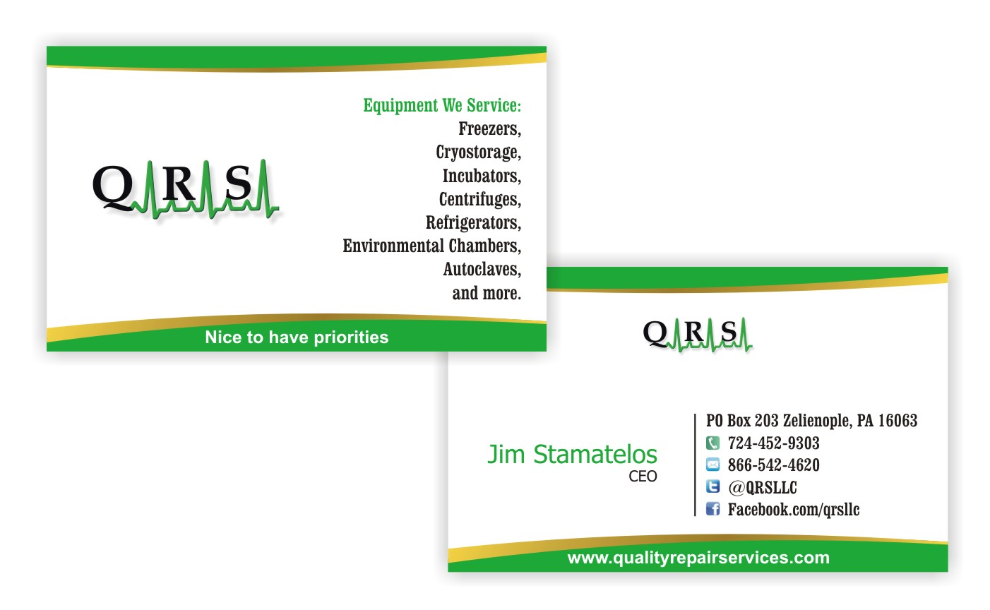 Diseño de Tarjeta de Presentación por Kimjun para Quality Repair Services, LLC | Diseño #1103201