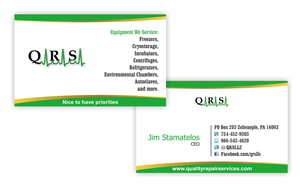 Business Card Design by Kimjun for Quality Repair Services, LLC | Design #1103201