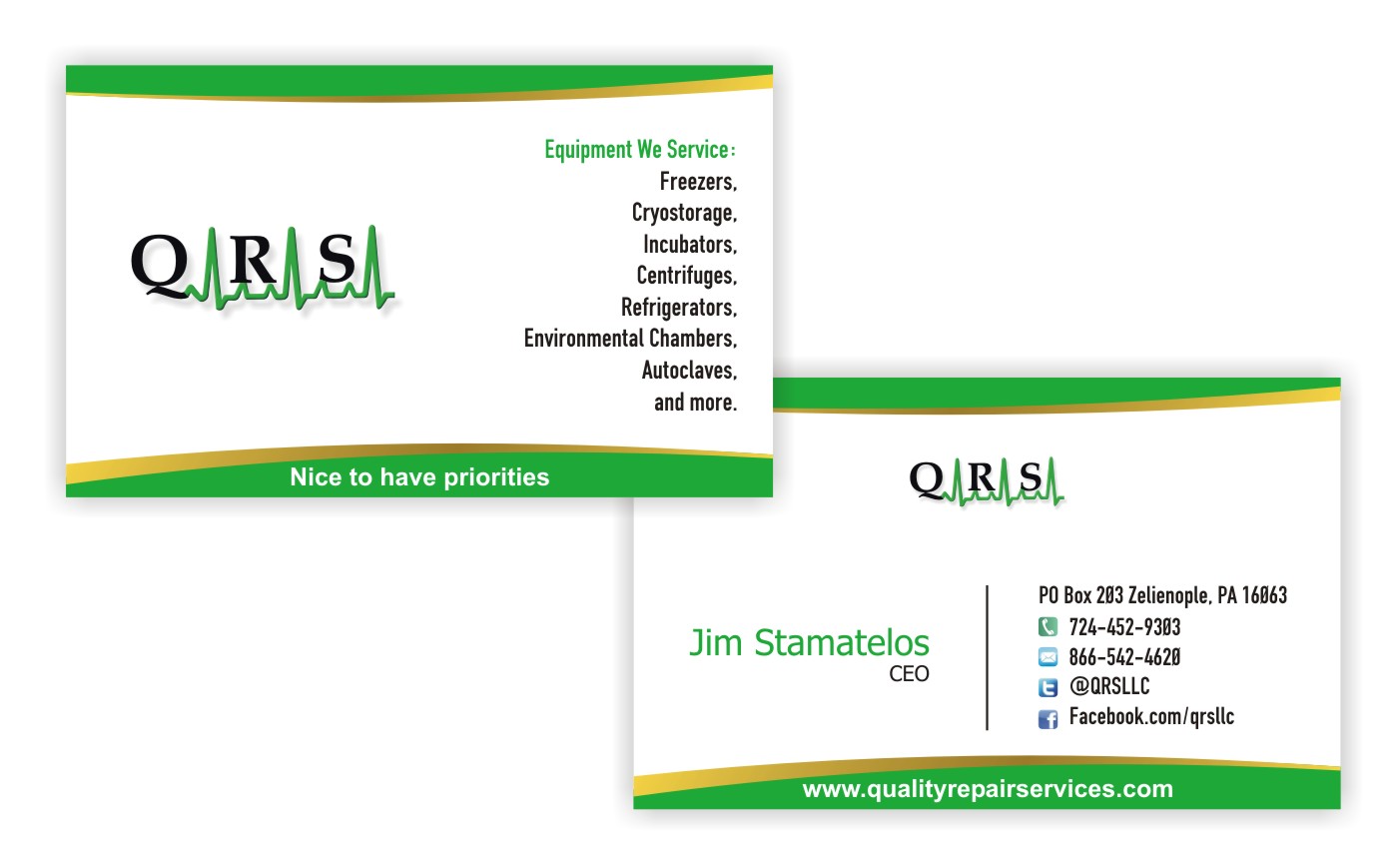 Business Card Design by Kimjun for Quality Repair Services, LLC | Design #1103202