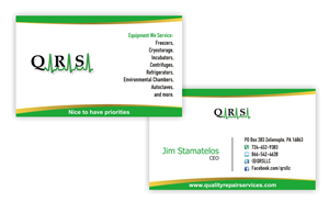 Visitenkarten-Design von Kimjun für Quality Repair Services, LLC | Design: #1103202