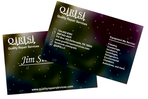 Visitenkarten-Design von sharpedge für Quality Repair Services, LLC | Design: #1109998