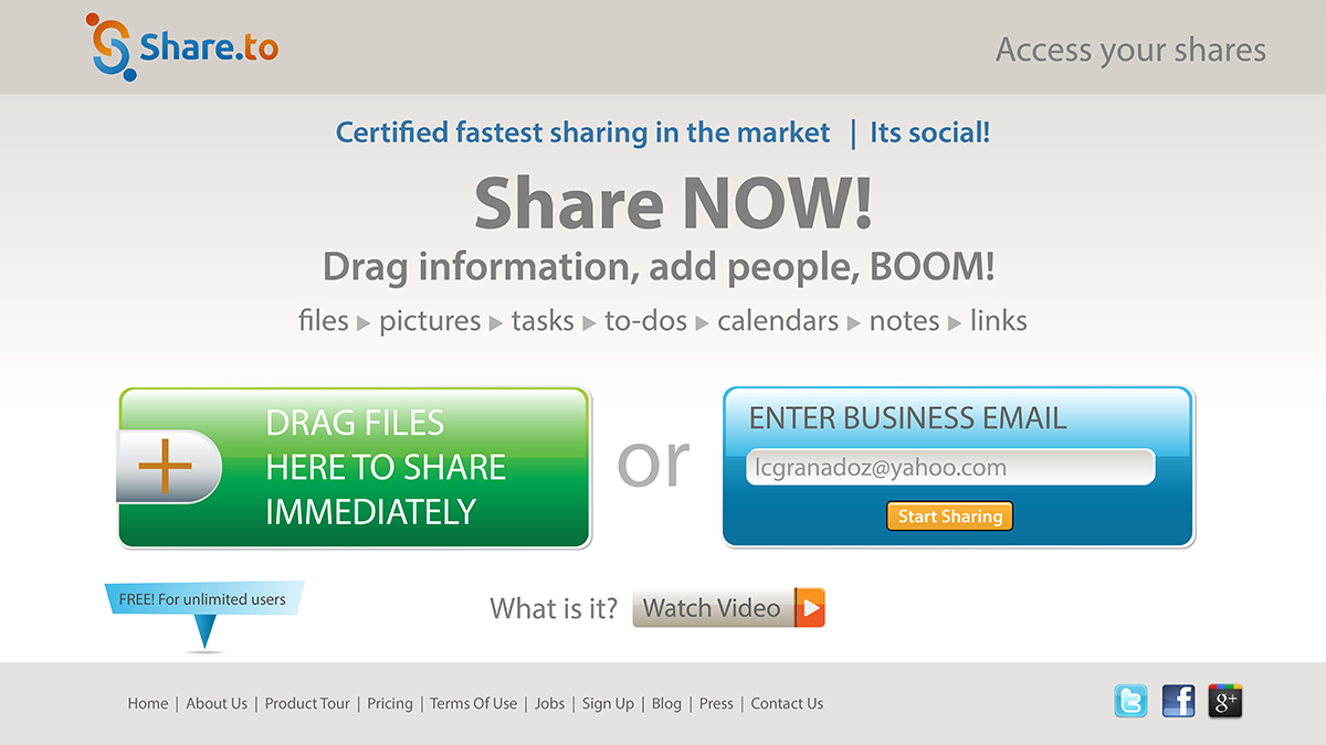 Web Design by Lawrence Conde for HyperOffice | Design #1027012