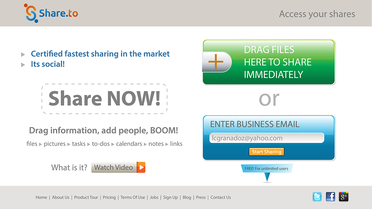 Web Design by Lawrence Conde for HyperOffice | Design #1027038