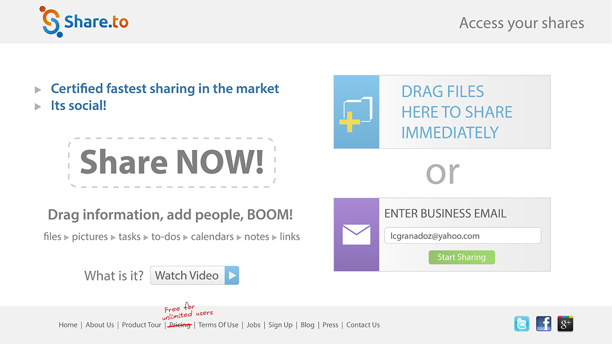 Web Design by Lawrence Conde for HyperOffice | Design #1033346