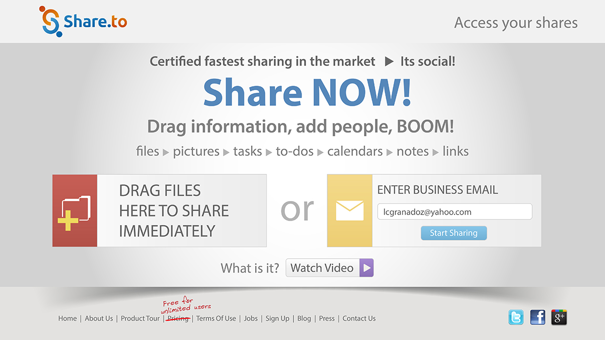 Web Design by Lawrence Conde for HyperOffice | Design #1033366