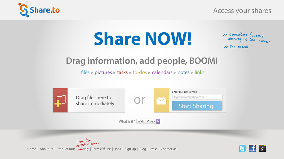 Web Design by Lawrence Conde for HyperOffice | Design #1040970