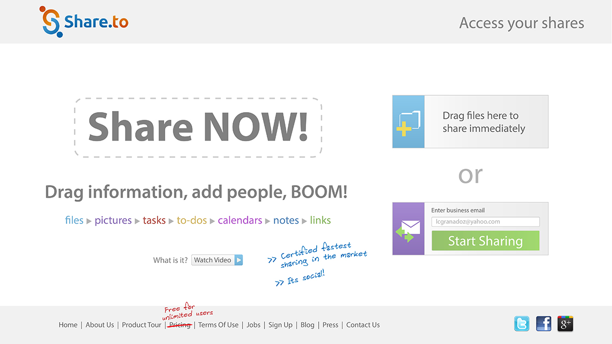 Web Design by Lawrence Conde for HyperOffice | Design #1040973