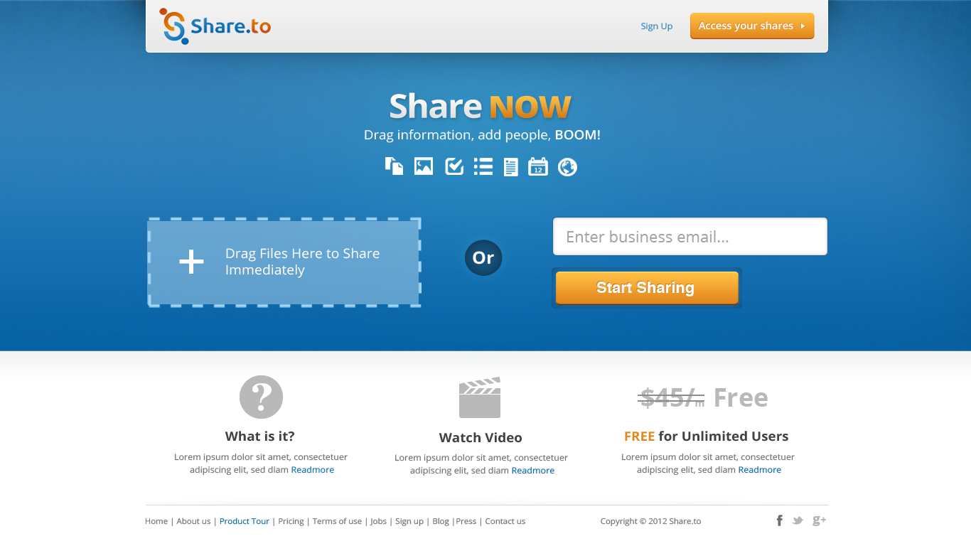 Web Design by Epul for HyperOffice | Design #1048326