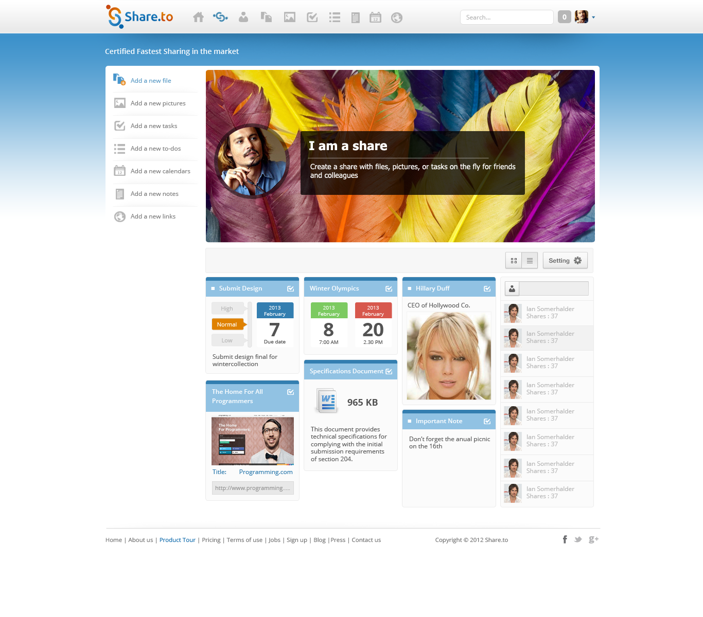 Web Design by Epul for HyperOffice | Design #1056173