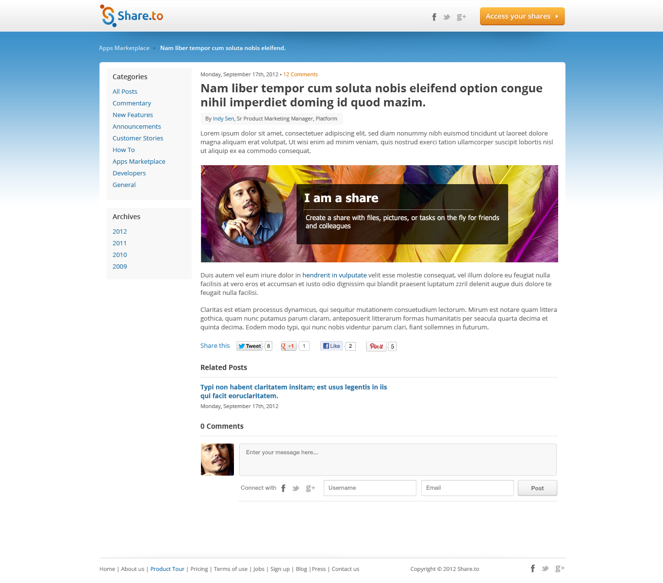 Web Design by Epul for HyperOffice | Design #1056719