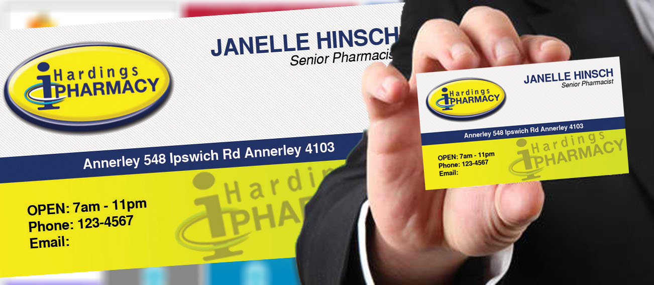 Business Card Design by MDesigns ™ for hardings pharmacy | Design #3866596