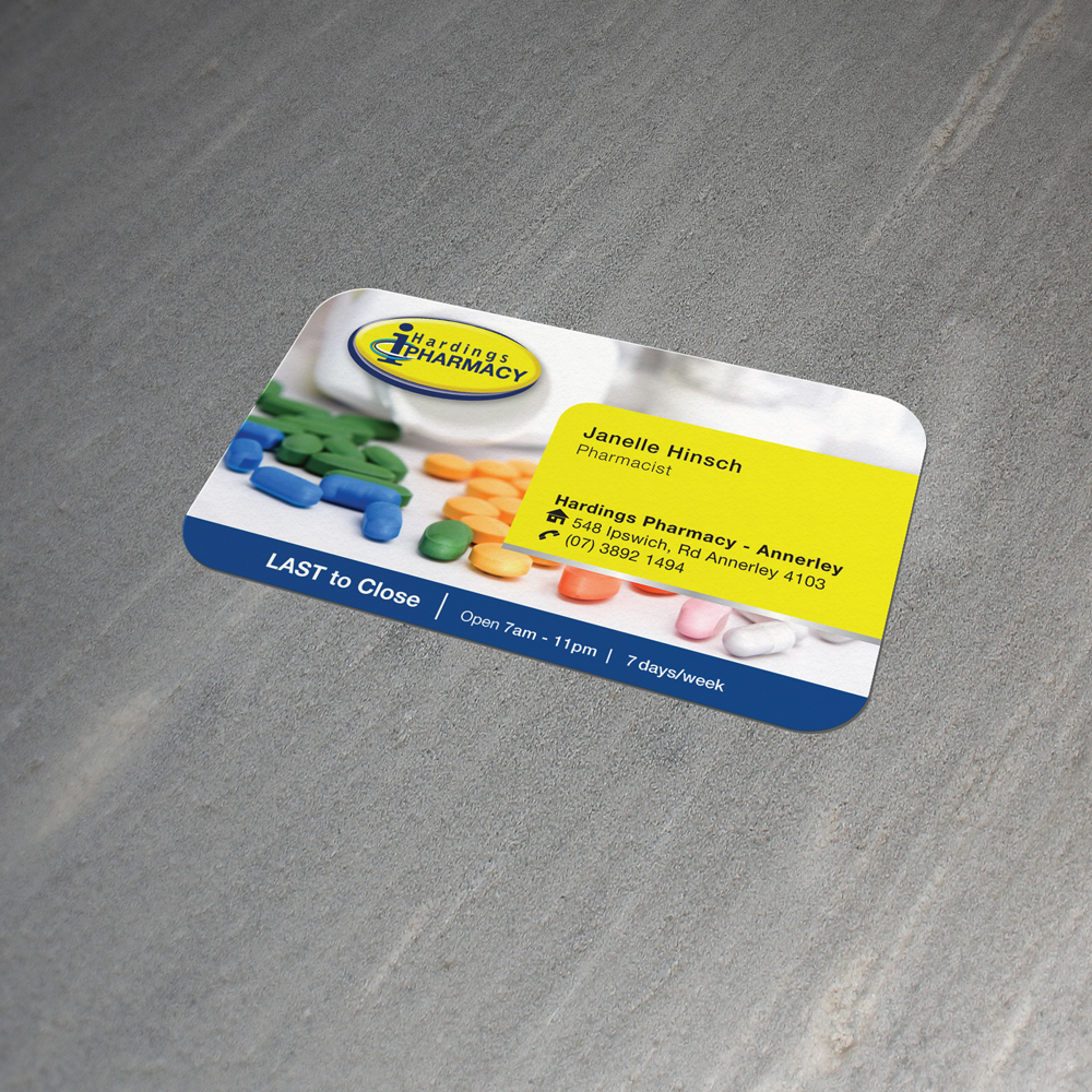 Business Card Design by tuan1968 for hardings pharmacy | Design #3870685