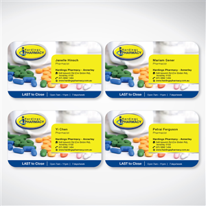 Business Card Design by tuan1968 for hardings pharmacy | Design: #3881453