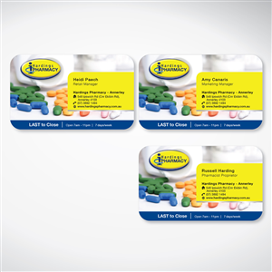 Business Card Design by tuan1968 for hardings pharmacy | Design: #3881456