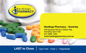Business Card Design by tuan1968 for hardings pharmacy | Design: #4182690