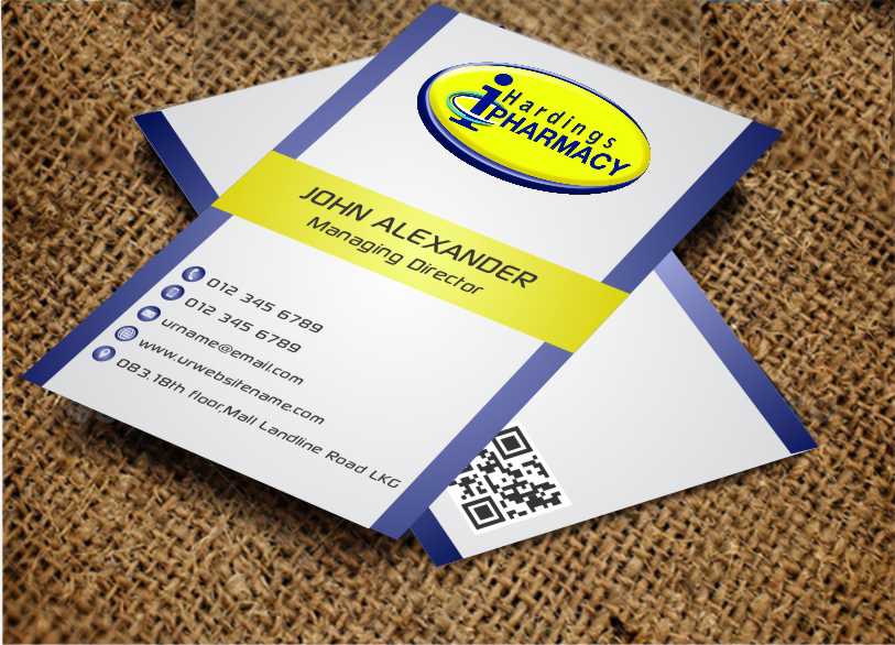 Business Card Design by AwsomeD for hardings pharmacy | Design #3847534