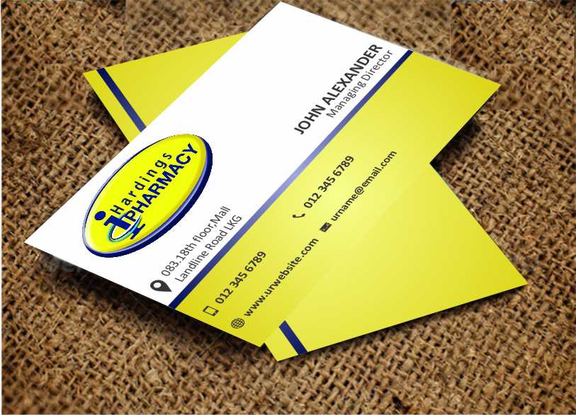 Business Card Design by AwsomeD for hardings pharmacy | Design #3847546