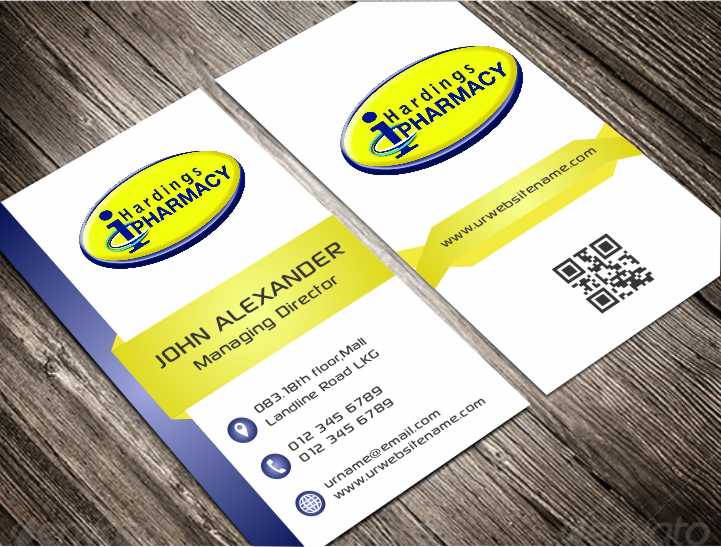 Business Card Design by AwsomeD for hardings pharmacy | Design #3847550