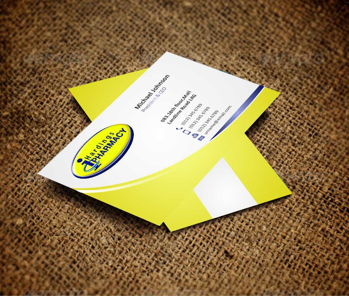 Business Card Design by AwsomeD for hardings pharmacy | Design #3847551