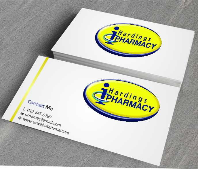 Business Card Design by AwsomeD for hardings pharmacy | Design #3847556