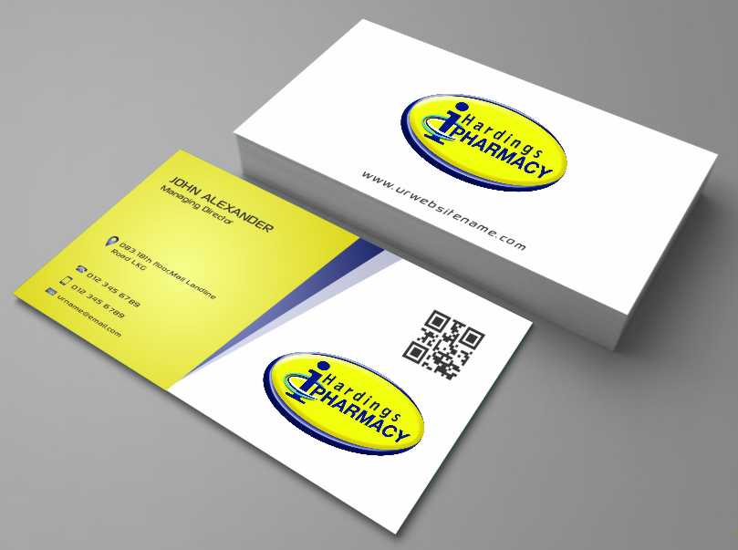 Business Card Design by AwsomeD for hardings pharmacy | Design #3847559