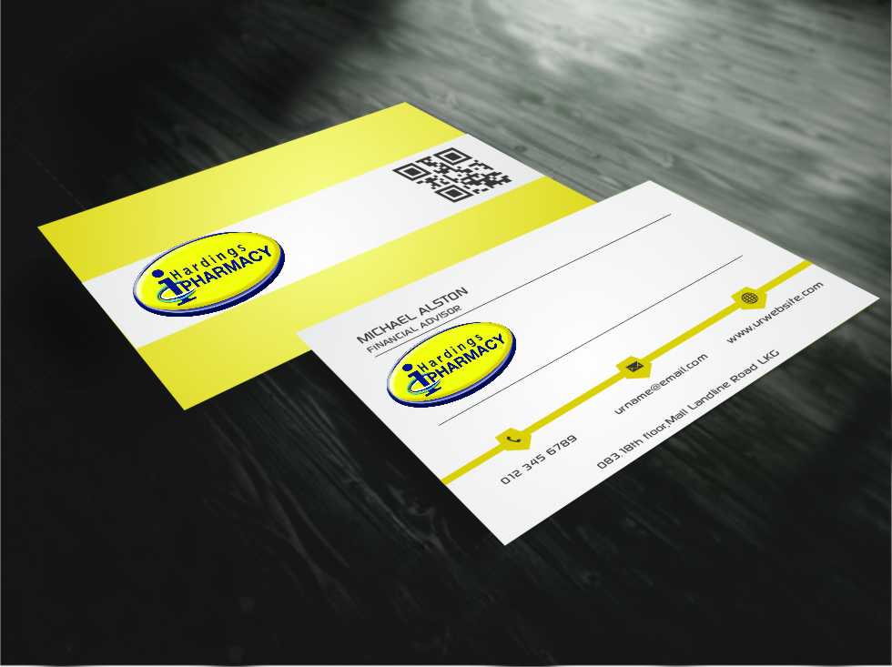 Business Card Design by AwsomeD for hardings pharmacy | Design #3847560