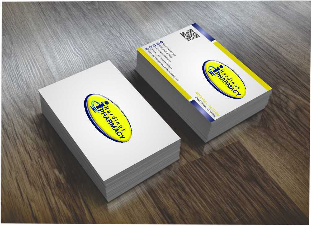 Business Card Design by AwsomeD for hardings pharmacy | Design #3847562