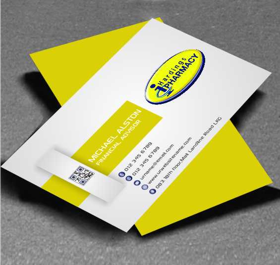 Business Card Design by AwsomeD for hardings pharmacy | Design #3847565