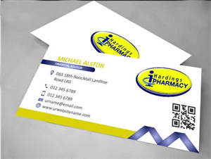 Business Card Design by AwsomeD for hardings pharmacy | Design: #3847567