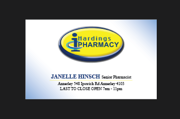 Business Card Design by romy for hardings pharmacy | Design #3867944