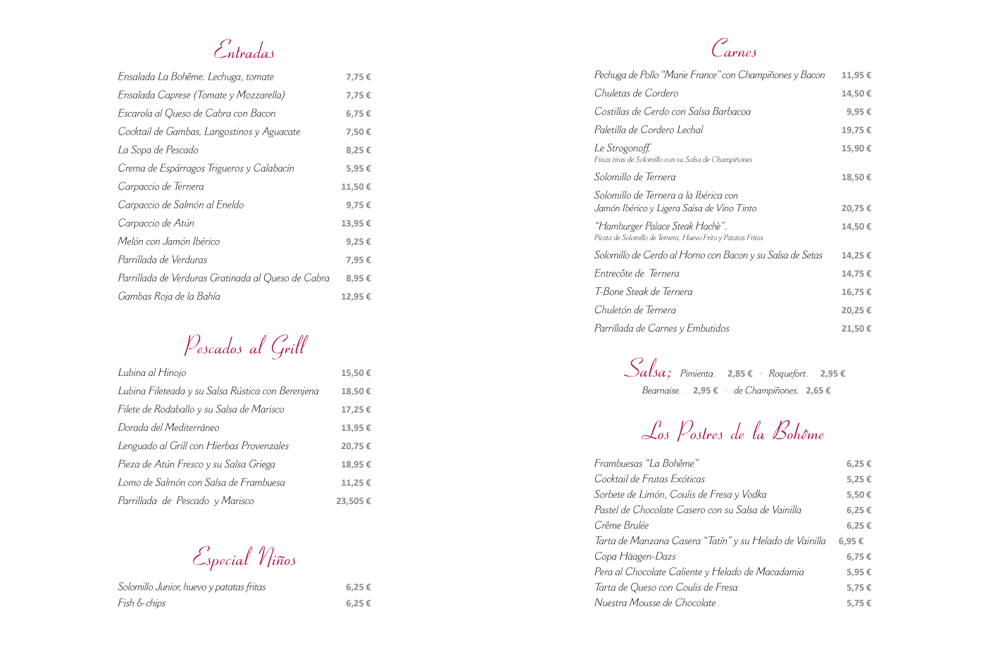 Menu Design by Aji for this project | Design #126257