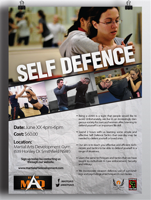 Flyer-Design von Franco Bermúdez für Martial Arts Development | Design #3866256