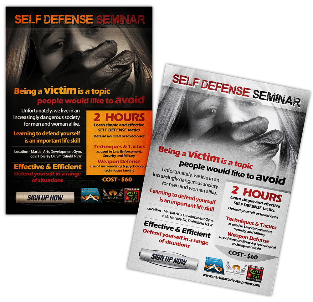 Flyer Design by creationz2011 for Martial Arts Development | Design #3876523